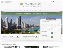 Tablet Screenshot of concentricrealty.com